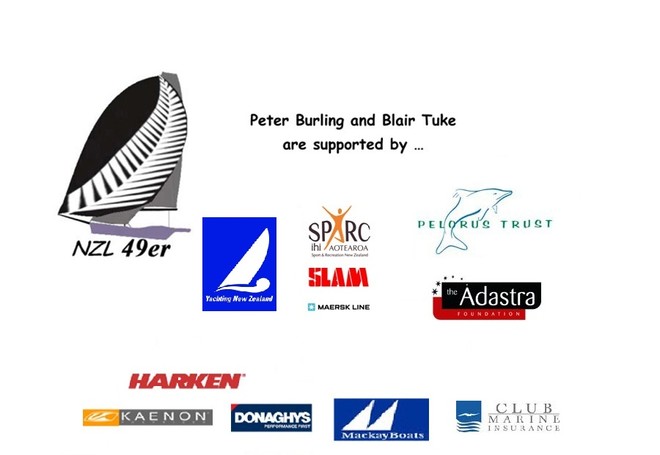 Peter Burling and Blair Tuke are supported by ... - NZ 49er nationals © Burling/Tuke Blair Tuke